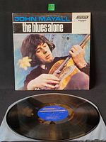 Front cover of LP sleeve with record below