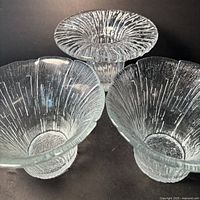 Three Iittala Ultima Thule pieces grouped