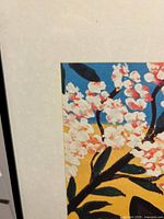 Close-up of print corner and mat