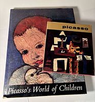 Front covers of both Picasso art books