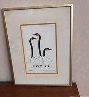 Framed print showing full artwork, mat and frame