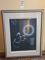 Front view of framed print showing artwork and framing