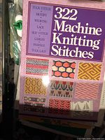 Front cover of 322 Machine Knitting Stitches book