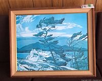 Front view of framed A.J. Casson print