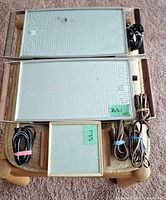 Overview of three Salton hot trays with cords