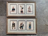 Both matching frames showing six total 5x7 openings