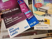 Avery label packs and Post-it printer starter kit