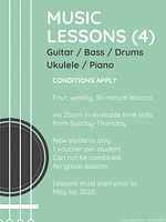 Image of voucher graphic displaying lesson details and conditions