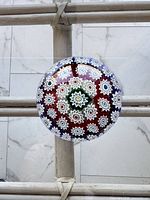 Top view showing entire millefiori pattern