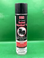 Full view of aerosol can front label