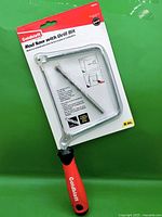 Front of packaged Goldblatt 6 in. rod saw and drill bit