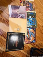 All seven LPs spread out showing front jackets