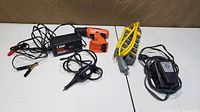 Group shot of all five electrical tools on table