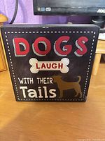 Front view showing full printed design and size reference