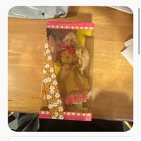 Front view of sealed Australian Barbie box