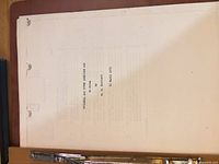 Typewritten report on clipboard inside file