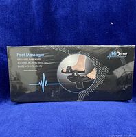 Front of sealed HiDow Foot Massager retail box