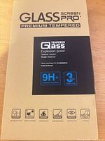 Front of Glass Screen Pro Premium Tempered package showing model KG3-5.8 and 9H hardness