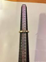 Ring on mandrel showing size at US 5 mark