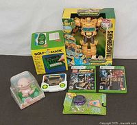 Full lot view showing all boxed and loose items