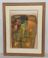 Full view of framed Lebadang lithograph