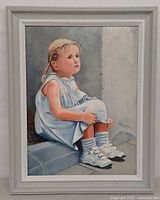 Full view of framed painting