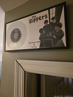 The Rippers framed record on wall