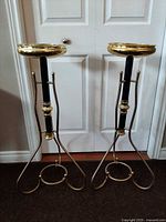 Both matching plant stands full view