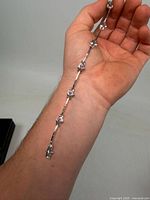 Full bracelet displayed on wrist showing overall design