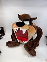 Full frontal view of plush showing overall size and features