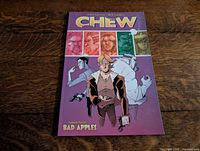 Front cover showing Chew Volume Seven Bad Apples trade paperback