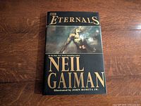 Front cover of Eternals hardcover with dust jacket