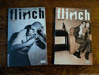 Front covers of both Flinch Books One and Two