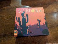 Front of Sonora board game box