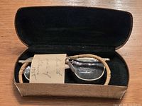 Eyeglasses in case, overall view