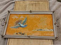 Full view of rectangular serving tray