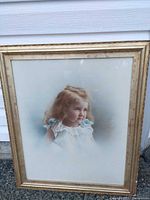 Full view of framed portrait