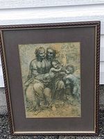 Full view of framed Burlington House Cartoon print