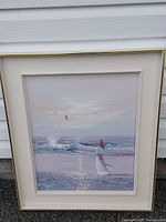 Full view of framed painting against wall