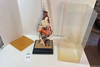 Doll, base, separate display box components