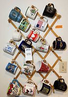 Full view of rack with all mugs displayed