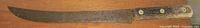 Full view of antique Henckels carving knife showing blade and handle