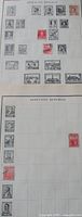 First album page showing multiple Argentine stamps
