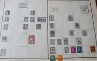 Overview of Norway and Finland Scott album pages with mounted stamps