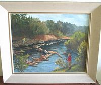 Framed painting full view