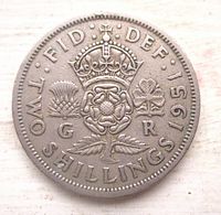 Reverse view with crowned Tudor rose and date 1951