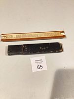 Slide rule with case overview