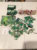 overview of assorted circuit boards and coil assemblies