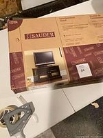 Box top showing Sauder branding and model 412014