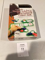 Front of sealed box displaying product name and contents list